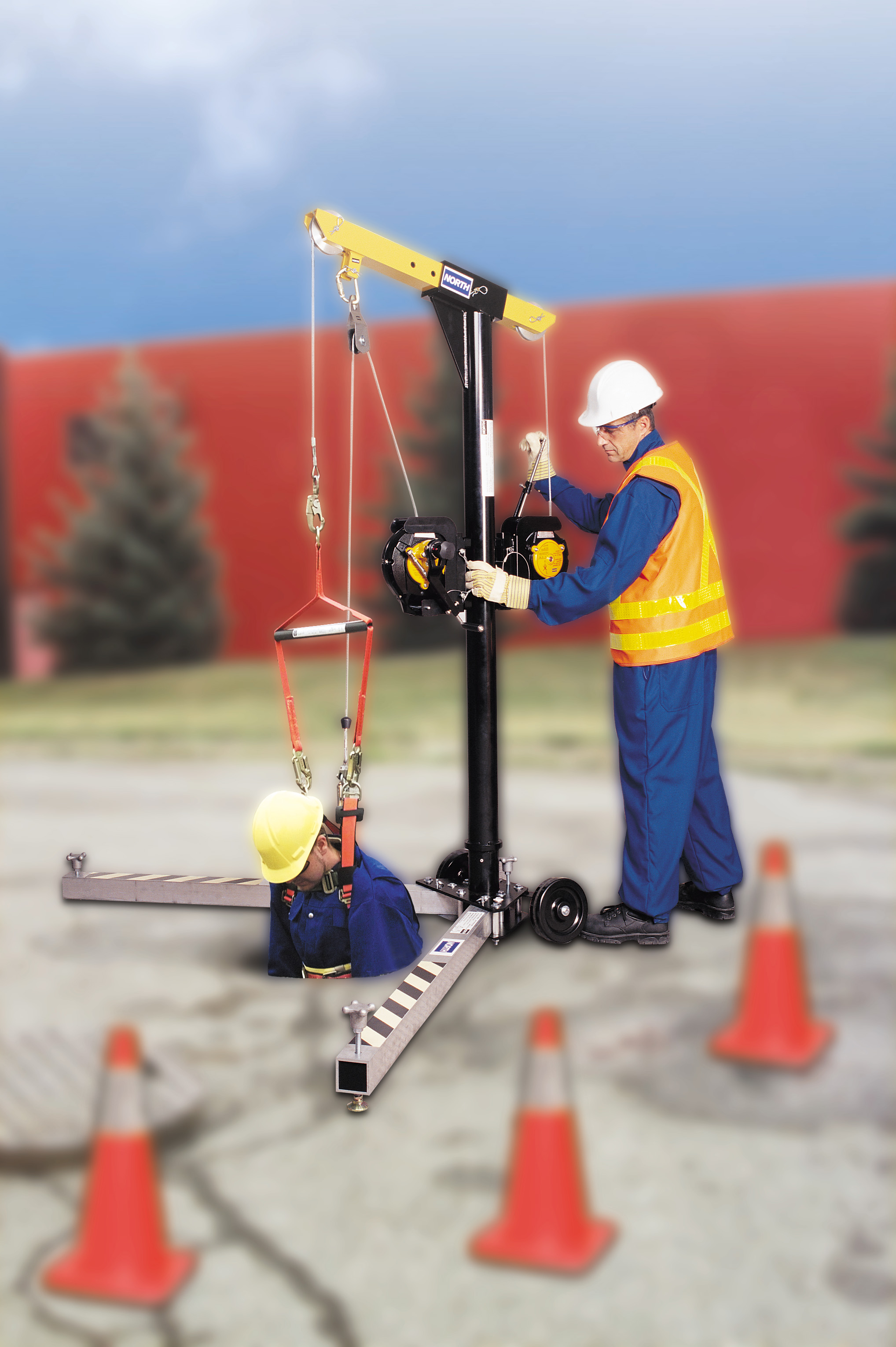 Flexible Anchorage for Confined Space Entry and Retrieval